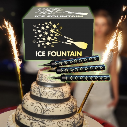 Fontaine de glace Artifice pour Gateau, deco mariage - Badaboum